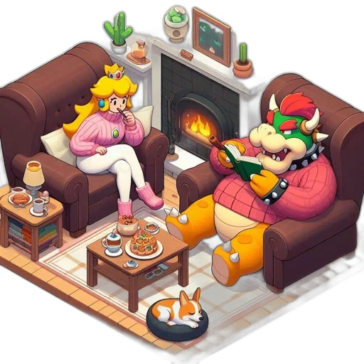 furniture, food, pixel art, concept art transparent PNG cut-out