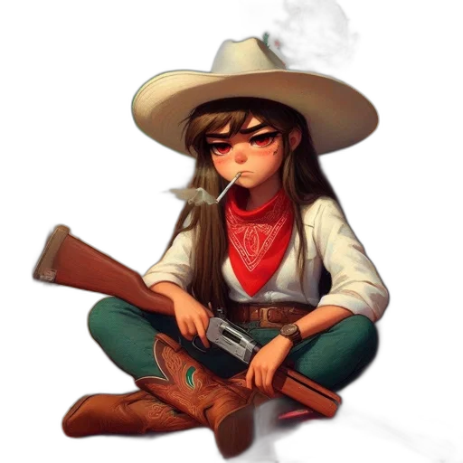 hat, staff, weapon, jacket transparent PNG cut-out