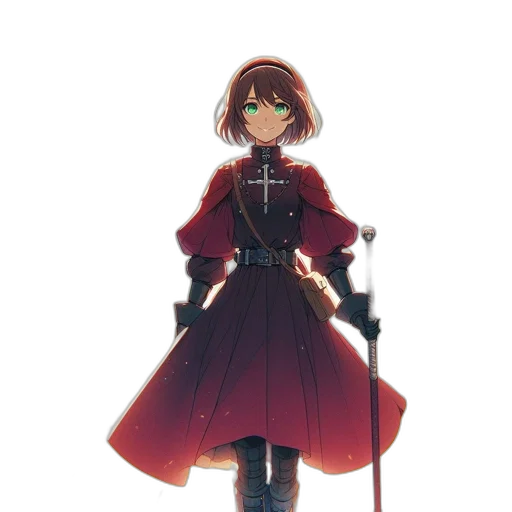 sword, staff, weapon, dress transparent PNG cut-out