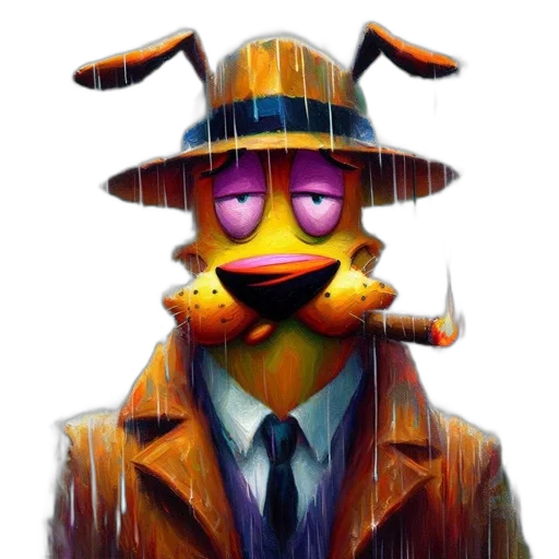 hat, mask, jacket, staff transparent PNG cut-out