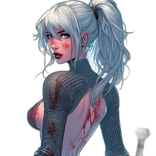 dress, fantasy art, concept art, comic book art transparent PNG cut-out