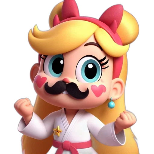 staff, weapon, crown, 3d render transparent PNG cut-out