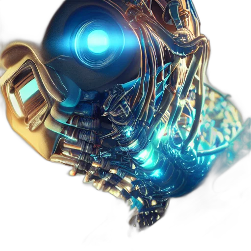robot, jewelry, mask, weapon transparent PNG cut-out