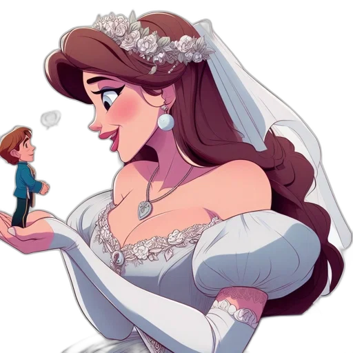 dress, crown, cartoon, concept art transparent PNG cut-out