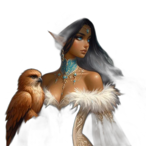 jewelry, dress, fantasy art, concept art transparent PNG cut-out