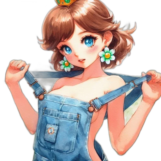 dress, staff, jewelry, weapon transparent PNG cut-out