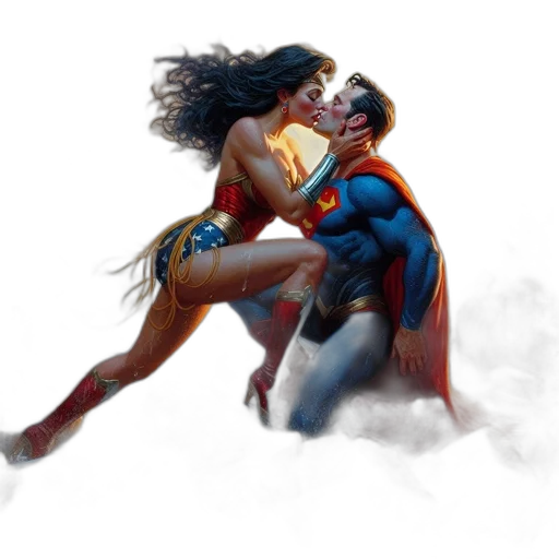 comic book art, concept art, fantasy art, underwater transparent PNG cut-out