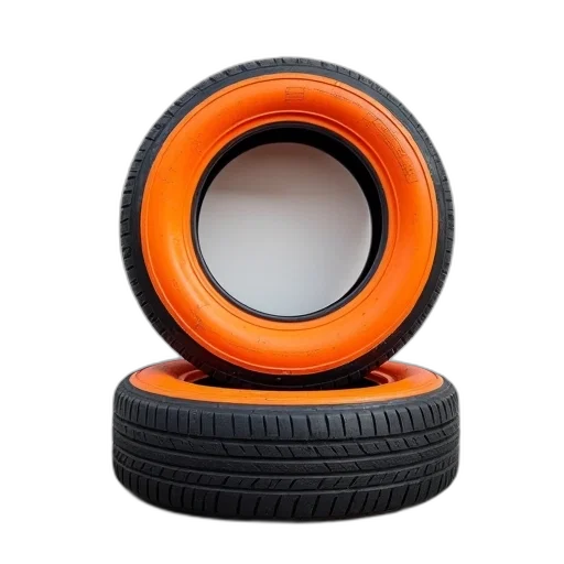 car, tire, stand, orange transparent PNG cut-out