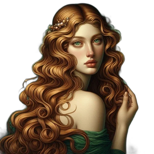 hair, crown, dress, jewelry transparent PNG cut-out