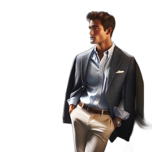 jacket, photorealistic, 3d render, concept art transparent PNG cut-out