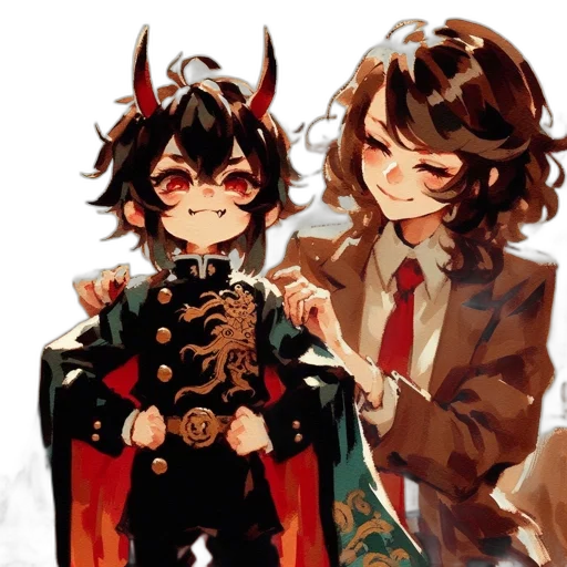 crown, mask, staff, dragon transparent PNG cut-out