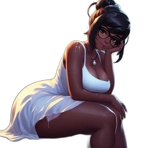 dress, concept art, comic book art, fantasy art transparent PNG cut-out