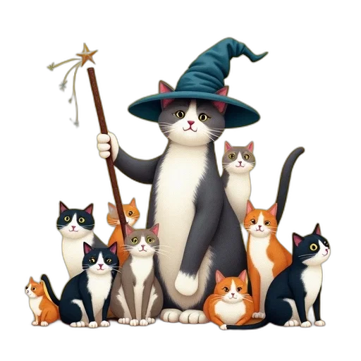 staff, hat, fantasy art, concept art transparent PNG cut-out