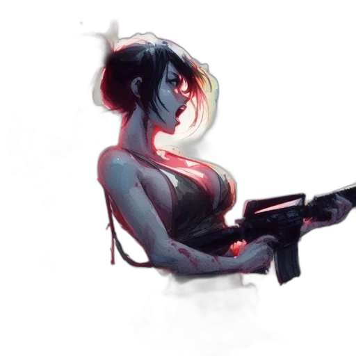 weapon, staff, robot, concept art transparent PNG cut-out