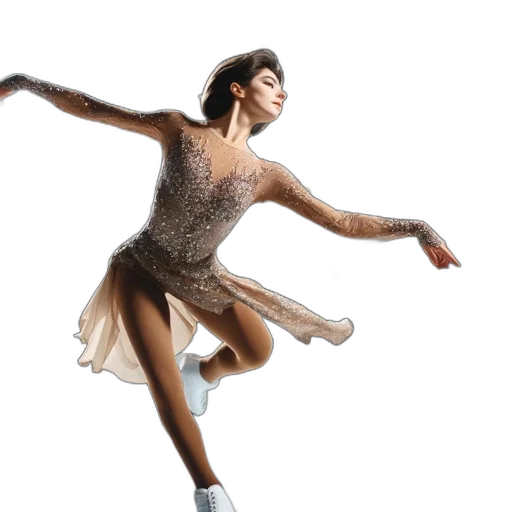 dress, figure, skater, dressed transparent PNG cut-out