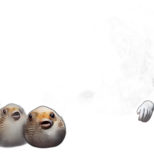 animal, creature, concept art, 3d render transparent PNG cut-out