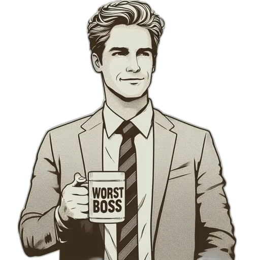 staff, face, comic book art, cartoon transparent PNG cut-out