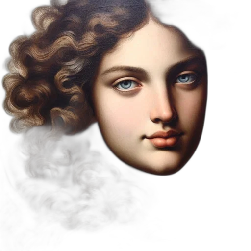 face, crown, mask, hair transparent PNG cut-out