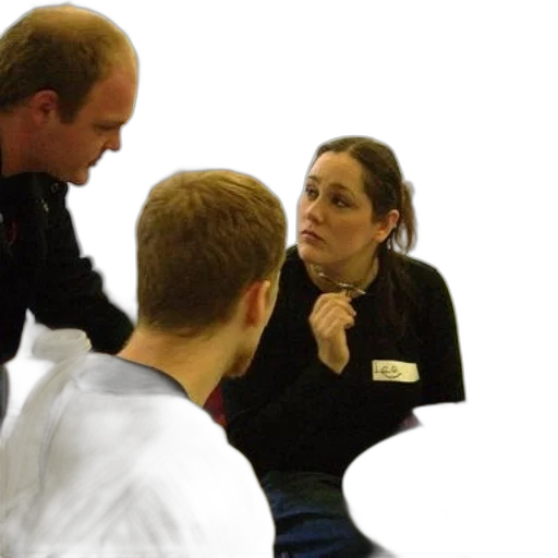 staff, woman, black, shirt transparent PNG cut-out