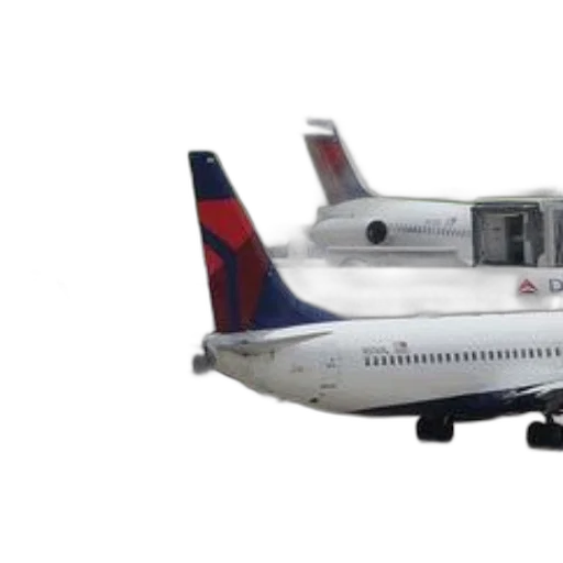 3d render, delta, airlines, planes transparent PNG cut-out