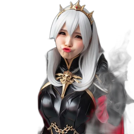 crown, face, fantasy art, concept art transparent PNG cut-out