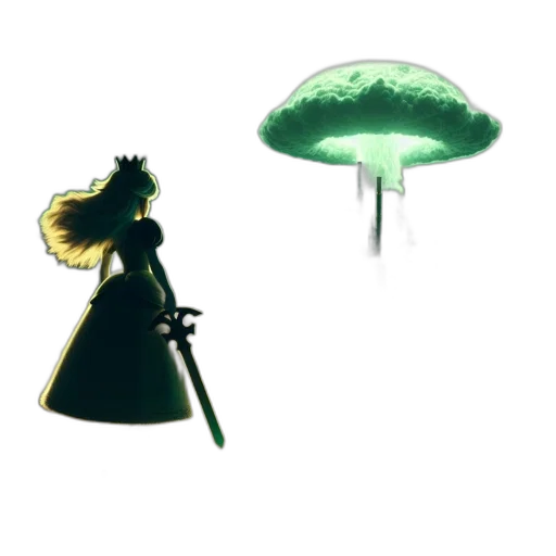 umbrella, crown, staff, hat transparent PNG cut-out
