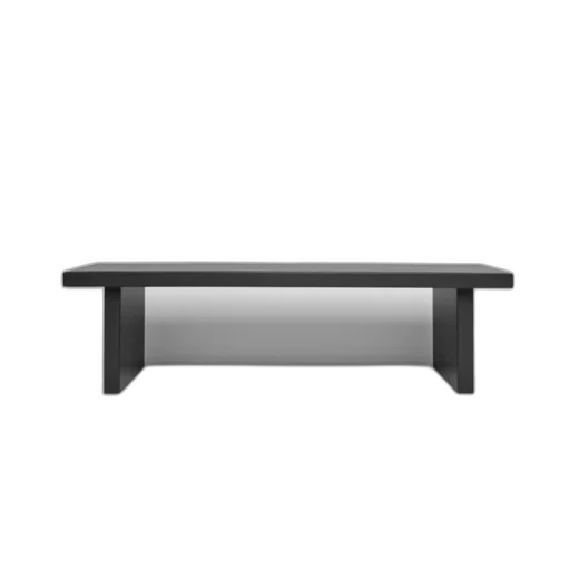 furniture, 3d render, black, leather transparent PNG cut-out