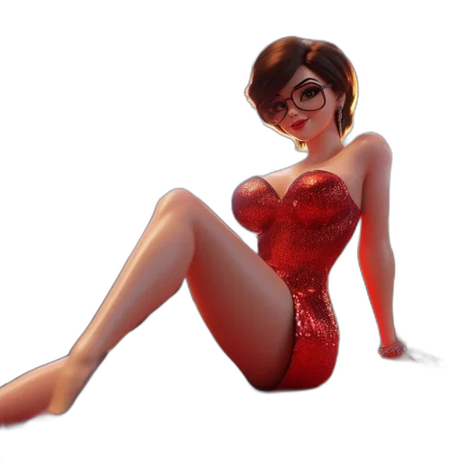 dress, robot, concept art, 3d render transparent PNG cut-out