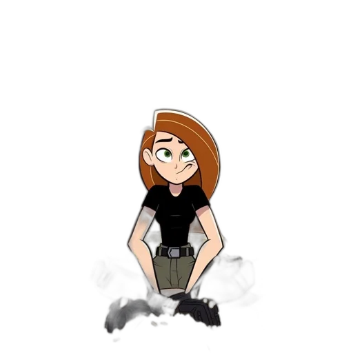 dress, staff, hair, cartoon transparent PNG cut-out