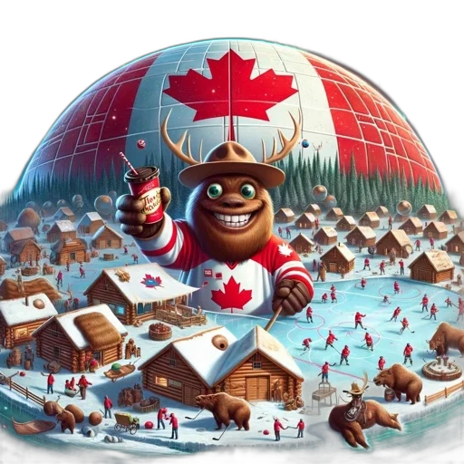 winter, wonderland, large, anthropomorphic transparent PNG cut-out