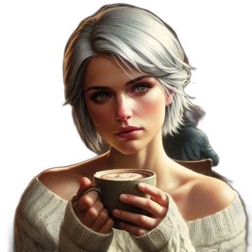 face, jewelry, staff, dress transparent PNG cut-out
