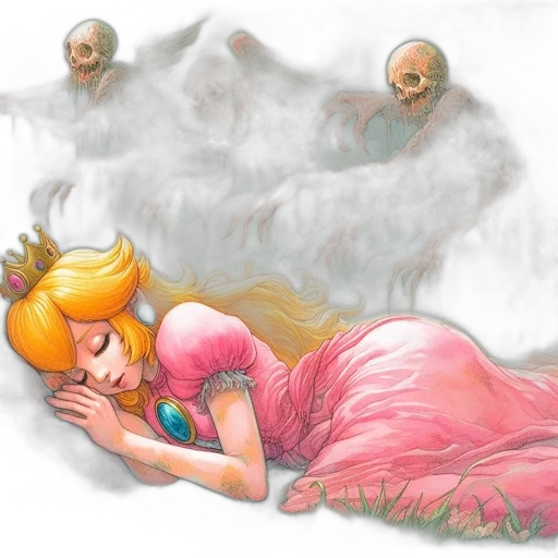 concept art, fantasy art, comic book art, watercolor transparent PNG cut-out