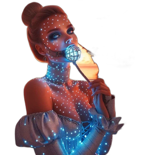jewelry, mask, staff, robot transparent PNG cut-out
