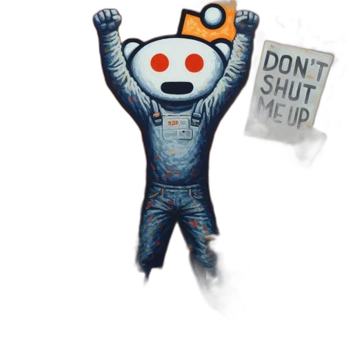 robot, mask, staff, creature transparent PNG cut-out