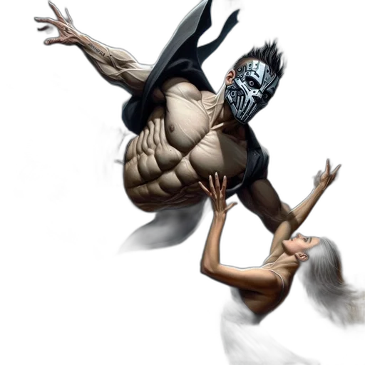 creature, mask, concept art, fantasy art transparent PNG cut-out