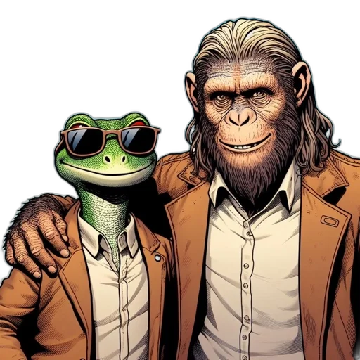 jacket, animal, comic book art, concept art transparent PNG cut-out