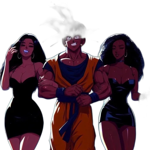 concept art, comic book art, cyberpunk, cartoon transparent PNG cut-out