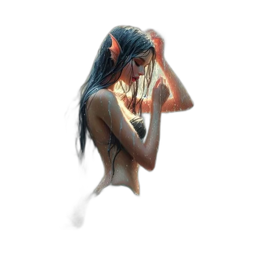 mask, hair, face, jewelry transparent PNG cut-out