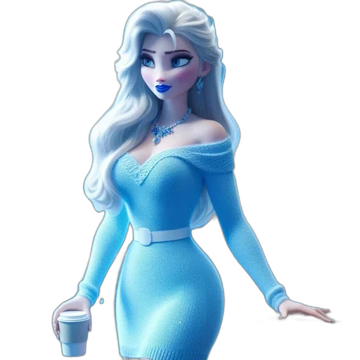dress, concept art, fantasy art, 3d render transparent PNG cut-out