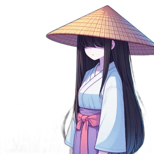 hat, umbrella, staff, dress transparent PNG cut-out
