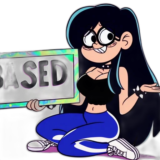 cartoon, 3d render, concept art, vaporwave transparent PNG cut-out