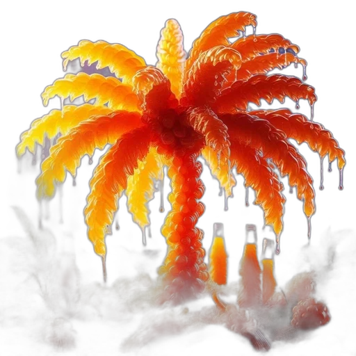 umbrella, crown, photorealistic, 3d render transparent PNG cut-out