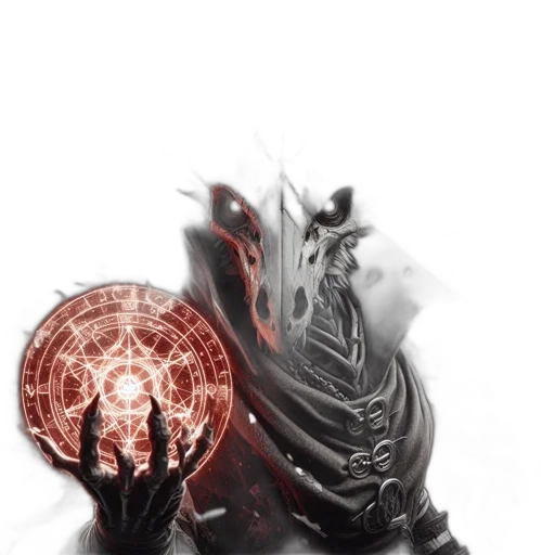 dragon, mask, creature, weapon transparent PNG cut-out