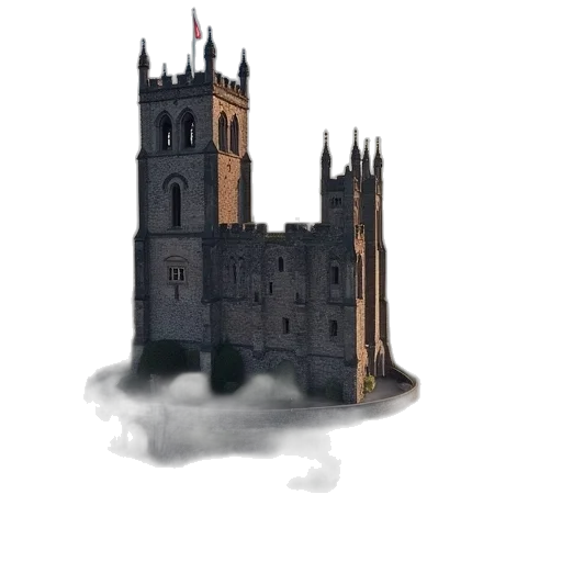 building, dragon, crown, concept art transparent PNG cut-out