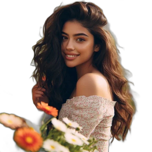 hair, dress, food, flower transparent PNG cut-out