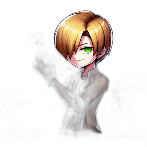 staff, hair, face, weapon transparent PNG cut-out