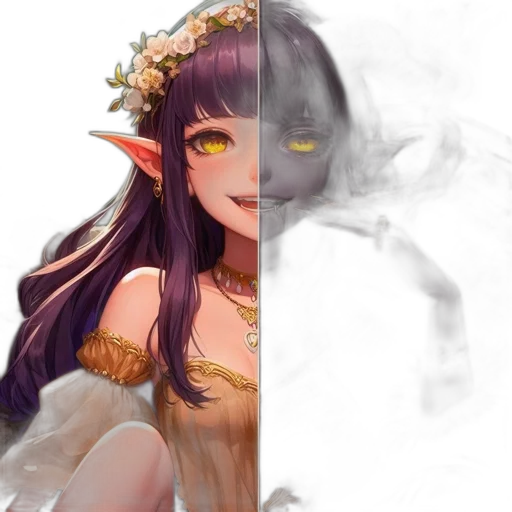 mask, face, crown, creature transparent PNG cut-out