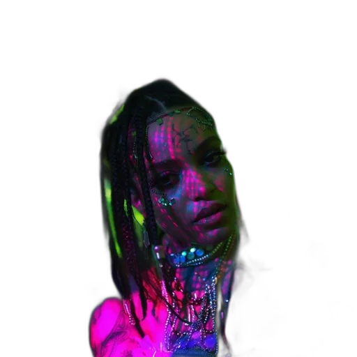 creature, face, mask, hair transparent PNG cut-out