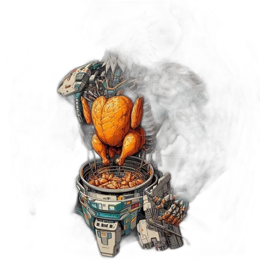food, robot, dragon, mask transparent PNG cut-out