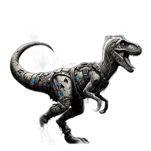 dragon, creature, animal, robot transparent PNG cut-out